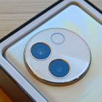 The vivo V30e 5G with its gem-cut camera module.