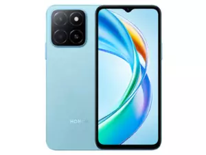 The HONOR X5b Plus smartphone in Ocean Blue.