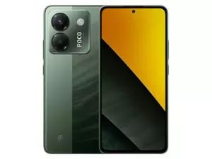 The POCO M7 Pro 5G smartphone in green.