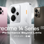 The realme 14 5G and realme 14T 5G smartphones.