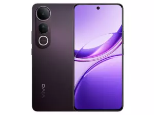 The vivo V50 Lite smartphone in Phantom Black color.