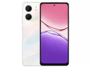 The OPPO A5x smartphone in white.