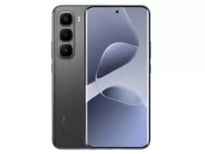 The Infinix HOT 60 Pro+ smartphone in black.