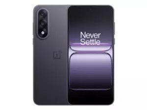 The OnePlus Nord 5 smartphone in Phantom Gray color.