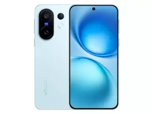The vivo X200 FE smartphone in blue.