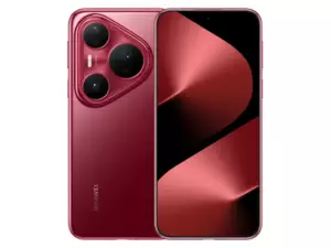 The HUAWEI Pura 80 Pro smartphone in Glazed Red color.