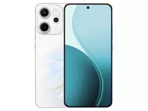 The OPPO Reno14 Pro 5G smartphone in Opal White color.