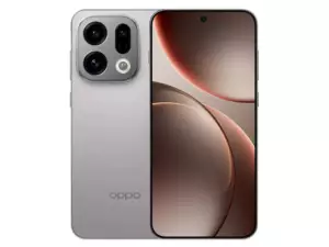 The OPPO Find X9 smartphone in Titanium Grey color.