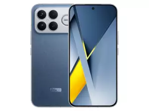 The POCO F8 Ultra smartphone in Denim Blue color.