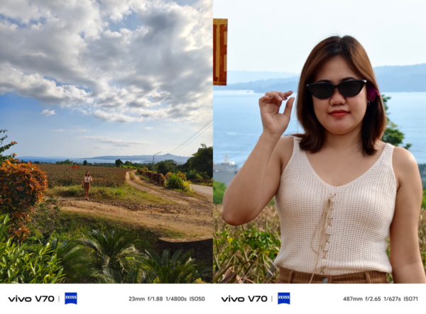 vivo V70 sample pictures at 1x and 20x zoom