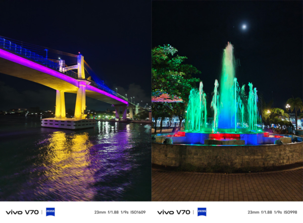 vivo V70 Night photography