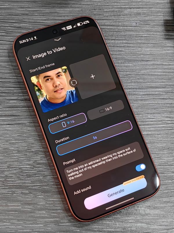 HONOR 600 AI Image to Video