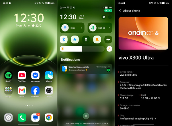 vivo X300 Ultra screenshots